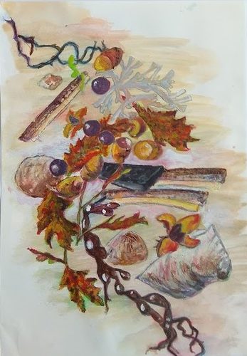 John D. Autumn collection surf and turf, acrylic.